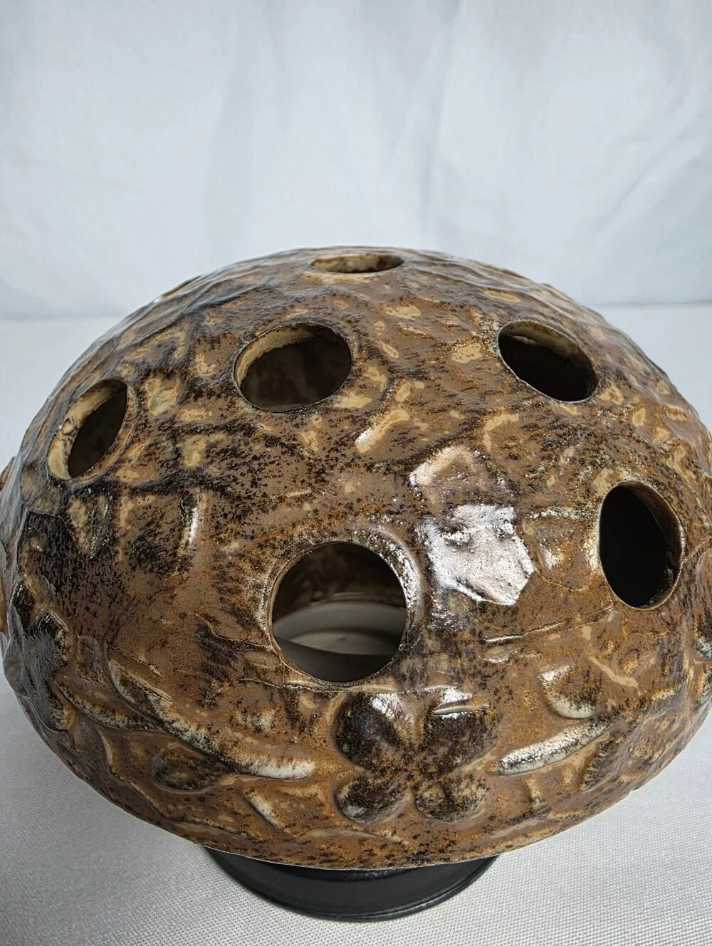 Vintage Otagiri Japan Mushroom Tealight Holder Retro Pottery